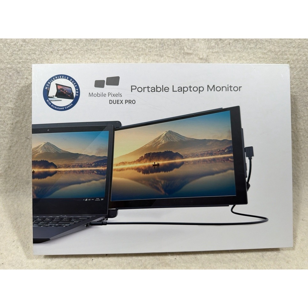 Mobile Pixels DUEX PRO 12.5in Portable USB-C LCD Monitor 1080p Black